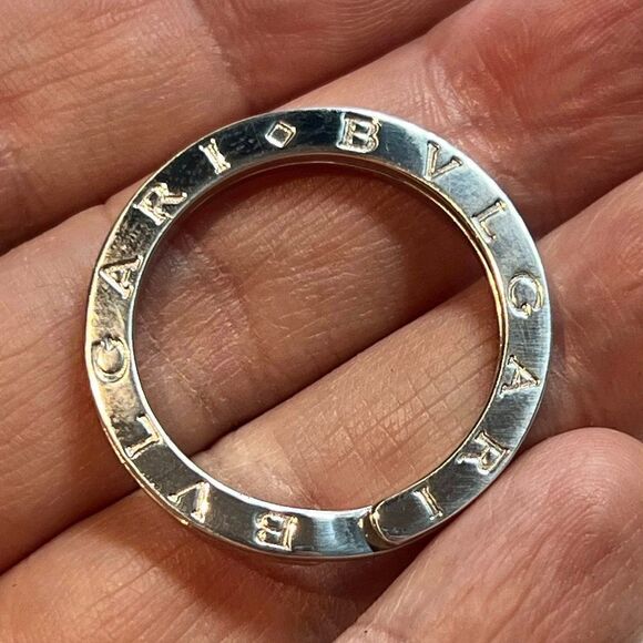 Bulgari Bvlgari Estate Keychain Sterling Silver B10 - Picture 1 of 4